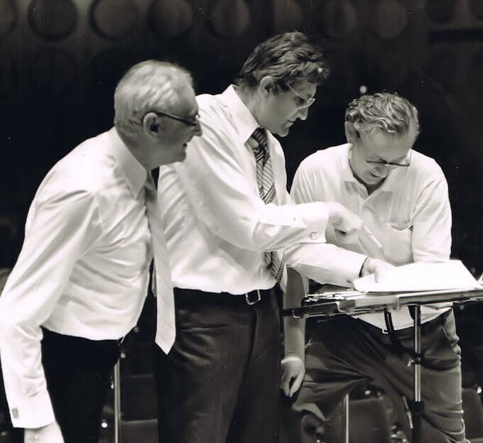 Werner Dienemann, "Sedlacek" (Kinderchor Brno) und Reinhardt Syhre im Gewandhaus (1985)