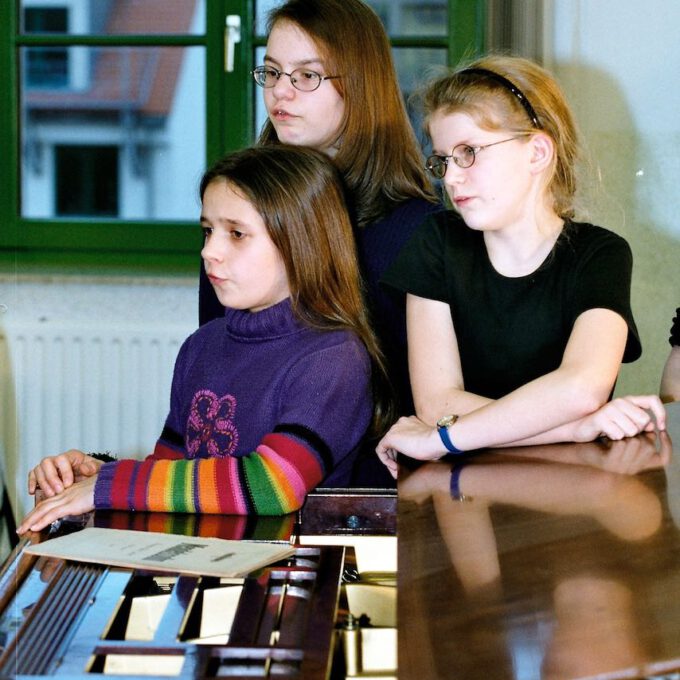 Kinderchor-Proben in der Leipziger Petrischule