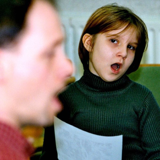 Kinderchor-Proben in der Leipziger Petrischule