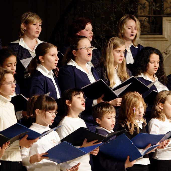 Traditionelles Weihnachtsliedersingen der Schola Cantorum Leipzig in der Peterskirche