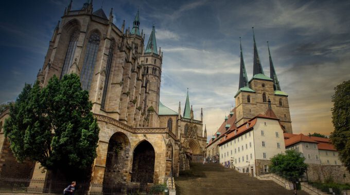 Erfurt Mit Dom Und St. Severi