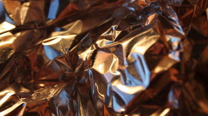 goldfarbene Alufolio