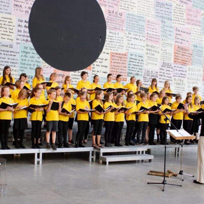 Auftritt Des Kinderchores Im Rahmen Des 55. Jubiläums Der Schola Cantorum Leipzig