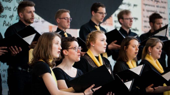 Auftritt Des Kammerchores Im Rahmen Des 55. Jubiläums Der Schola Cantorum Leipzig