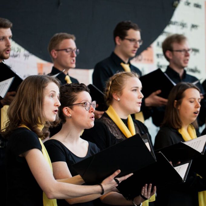 Auftritt Des Kammerchores Im Rahmen Des 55. Jubiläums Der Schola Cantorum Leipzig