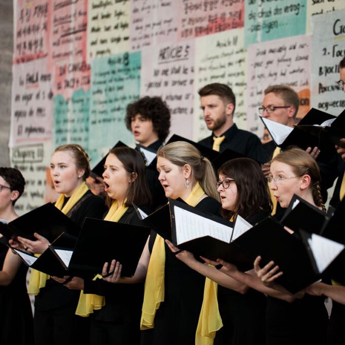 Auftritt Des Kammerchores Im Rahmen Des 55. Jubiläums Der Schola Cantorum Leipzig