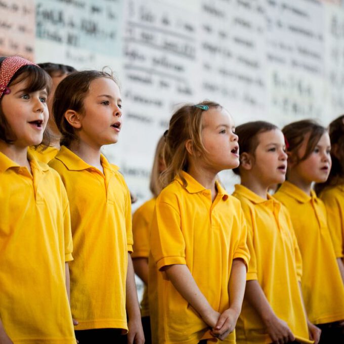 Auftritt Der Spatzenchöre Im Rahmen Des 55. Jubiläums Der Schola Cantorum Leipzig