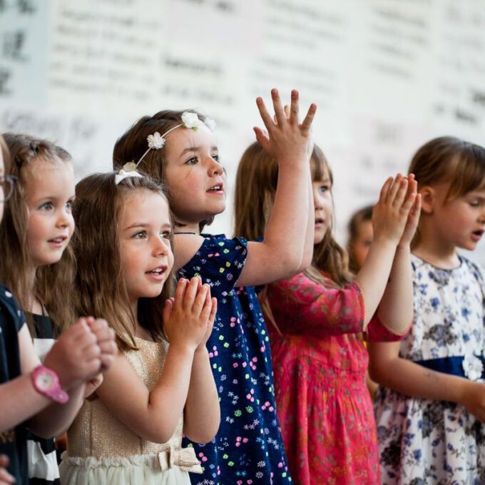 Auftritt Der Vorschulchöre Im Rahmen Des 55. Jubiläums Der Schola Cantorum Leipzig