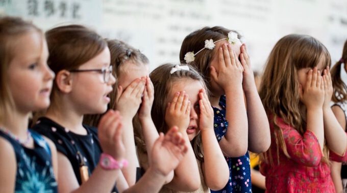 Auftritt Der Vorschulchöre Im Rahmen Des 55. Jubiläums Der Schola Cantorum Leipzig