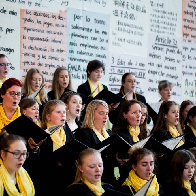 Auftritt Des Mädchen- Und Frauenchores Im Rahmen Des 55. Jubiläums Der Schola Cantorum Leipzig
