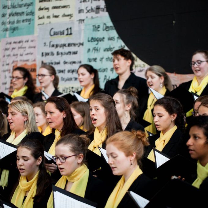 Auftritt Des Mädchen- Und Frauenchores Im Rahmen Des 55. Jubiläums Der Schola Cantorum Leipzig