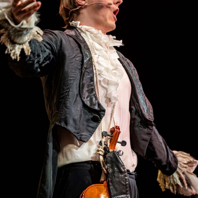 Der Spielmann in Engelbert Humperdincks Oper "Königskinder"