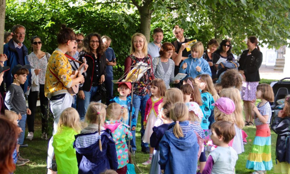 Semesterabschluss Der Musikalischen Früherziehung Am 21. Juni 2018 Im Garten Des Mendelssohn-Hauses Leipzig