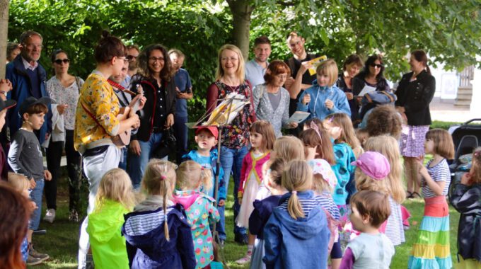 Semesterabschluss Der Musikalischen Früherziehung Am 21. Juni 2018 Im Garten Des Mendelssohn-Hauses Leipzig