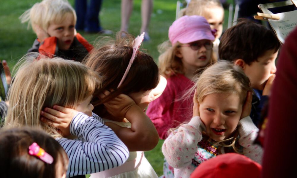 Semesterabschluss der musikalischen Früherziehung am 21. Juni 2018 im Garten des Mendelssohn-Hauses Leipzig