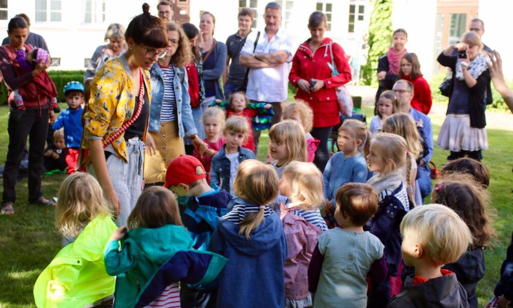 Semesterabschluss der musikalischen Früherziehung am 21. Juni 2018 im Garten des Mendelssohn-Hauses Leipzig