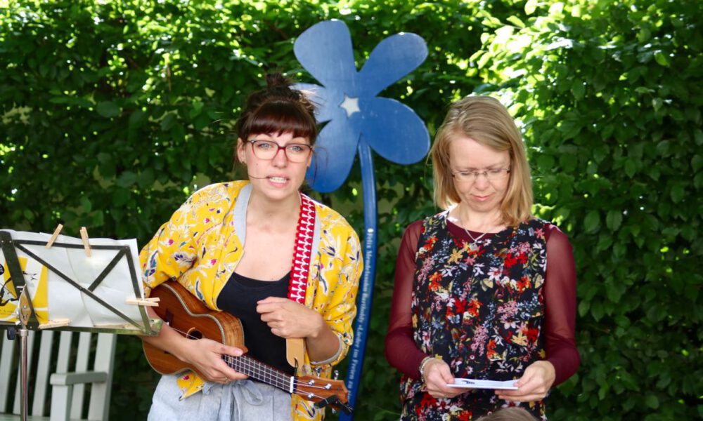 Semesterabschluss der musikalischen Früherziehung am 21. Juni 2018 im Garten des Mendelssohn-Hauses Leipzig