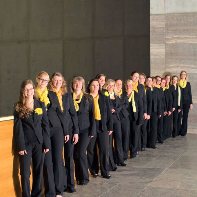 Mitglieder des Frauenchores der Schola Cantorum im Museum der bildenden Künste Leipzig