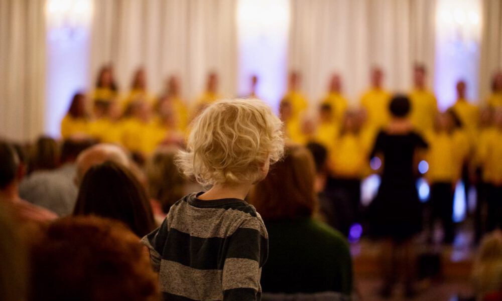 Der Kinderchor Der Stadt Leipzig Mit Traditionellem Und Modernem Herbstrepertoire In Der Alten Börse