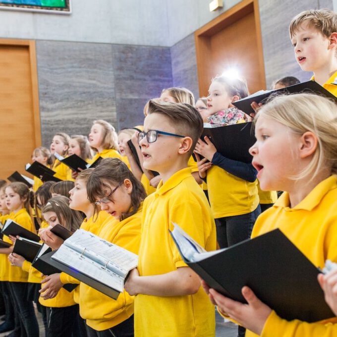 Generalprobe und Frühlingskonzert des Kinderchores der Stadt Leipzig im Museum der bildenden Künste Leipzig