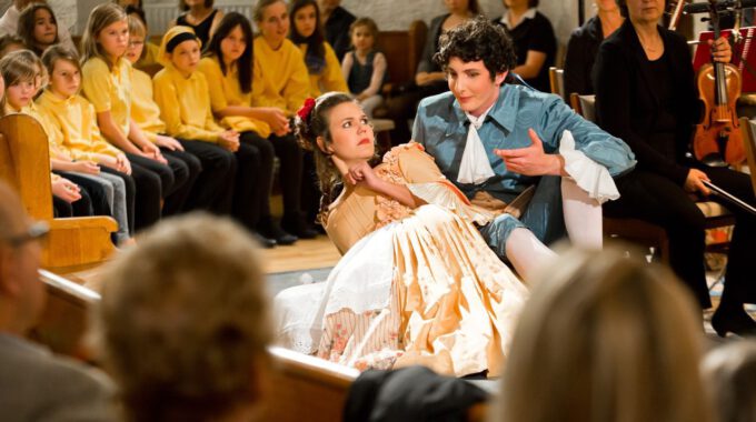 Aufführung von Figaros Hochzeit im Rahmen des Musikfestivals "Klassik für Kinder"