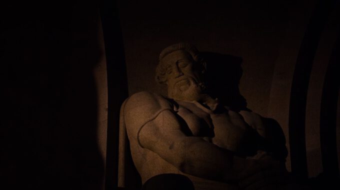Völkerschlachtdenkmal Leipzig bei Nacht