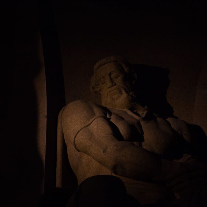 Völkerschlachtdenkmal Leipzig bei Nacht