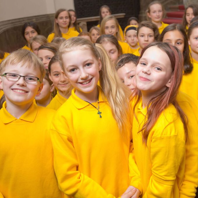 Mitglieder Des Kinderchores Schola Cantorum Im Neuen Rathaus Leipzig