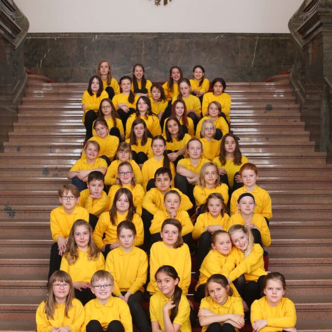 Mitglieder Des Kinderchores Schola Cantorum Im Neuen Rathaus Leipzig