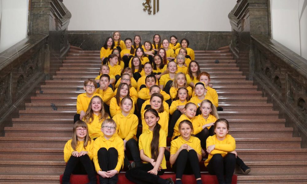 Mitglieder Des Kinderchores Schola Cantorum Im Neuen Rathaus Leipzig