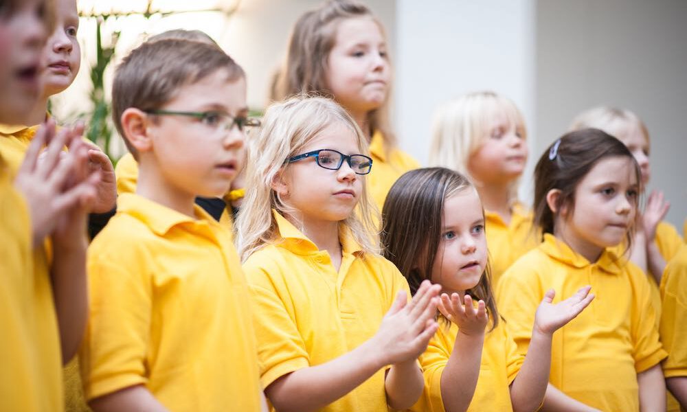 Mitglieder Der Spatzenchöre In Der Kinderklinik Der Universität Leipzig