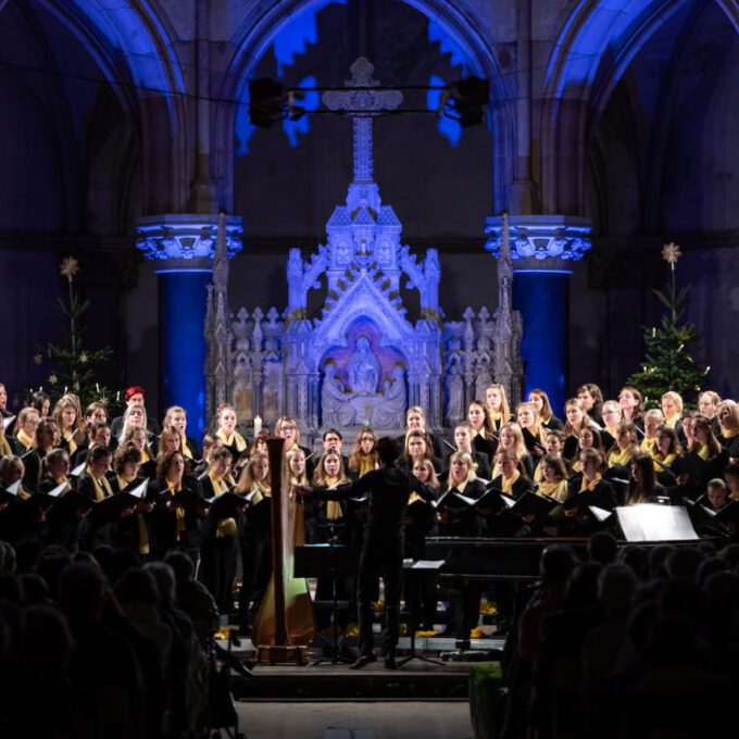 Traditionelles Weihnachtsliedersingen In Der Peterskirche Leipzig