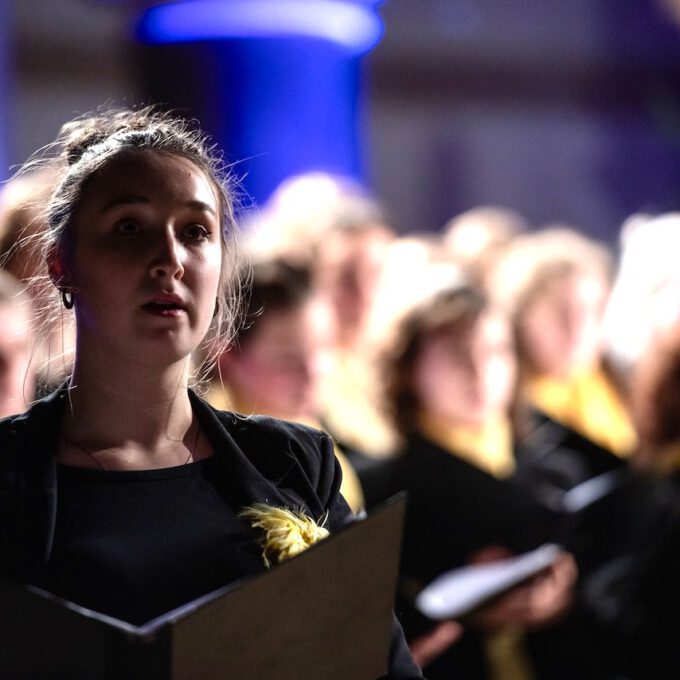 Traditionelles Weihnachtsliedersingen In Der Peterskirche Leipzig