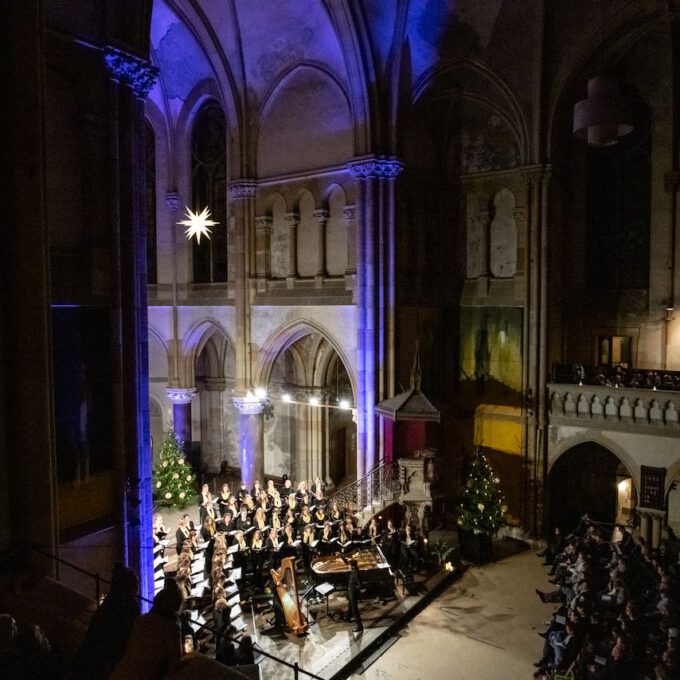 Traditionelles Weihnachtsliedersingen In Der Peterskirche Leipzig