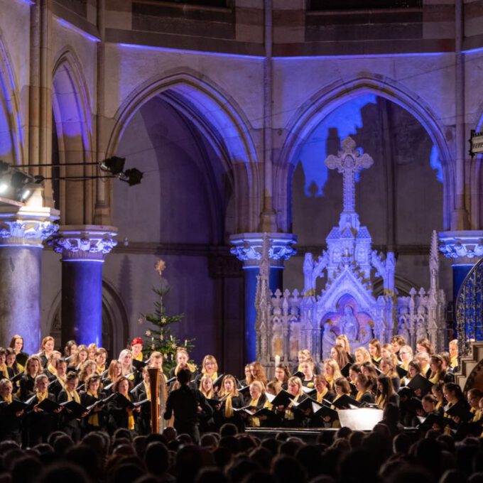 Traditionelles Weihnachtsliedersingen In Der Peterskirche Leipzig