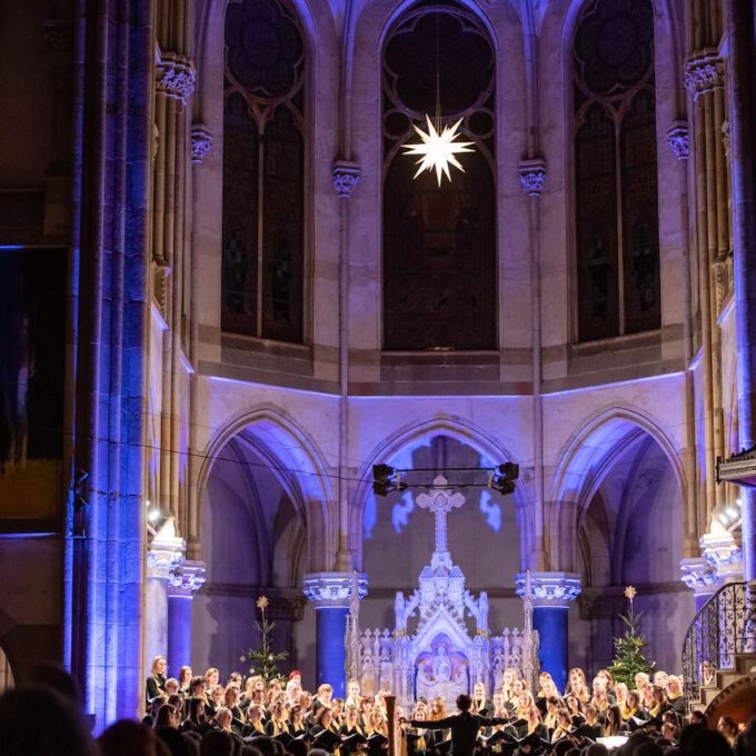 Traditionelles Weihnachtsliedersingen In Der Peterskirche Leipzig