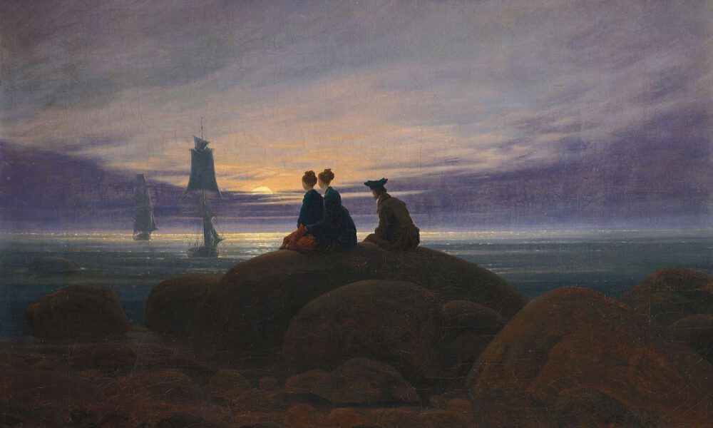 Caspar David Friedrichs Gemälde "Mondaufgang Am Meer"