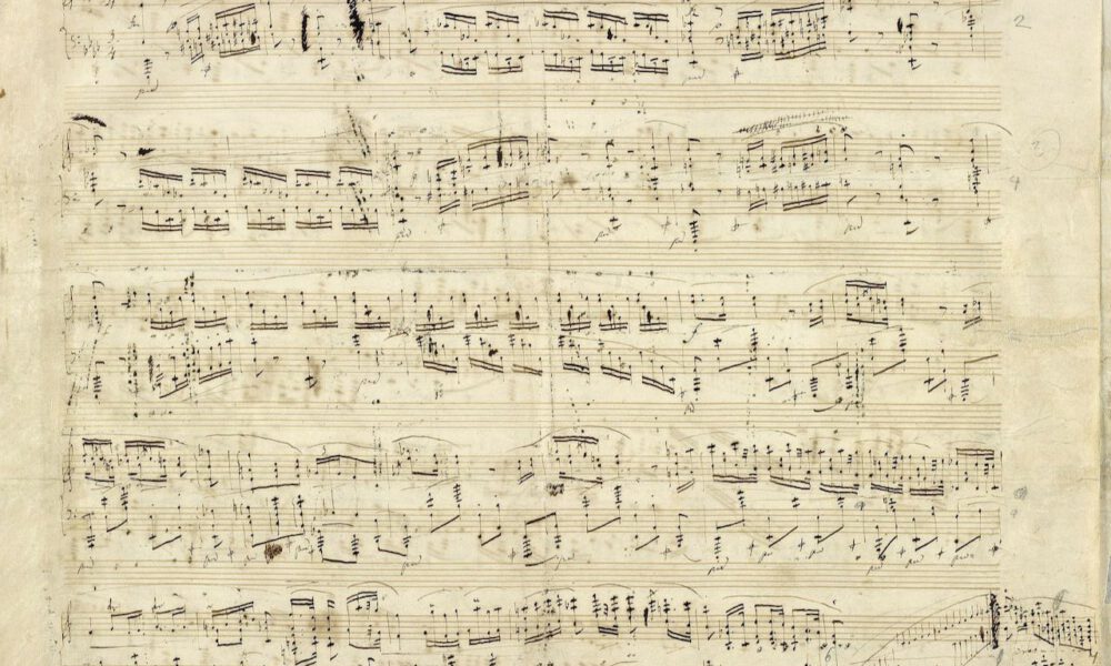 Autograph einer Chopin-Polonaise