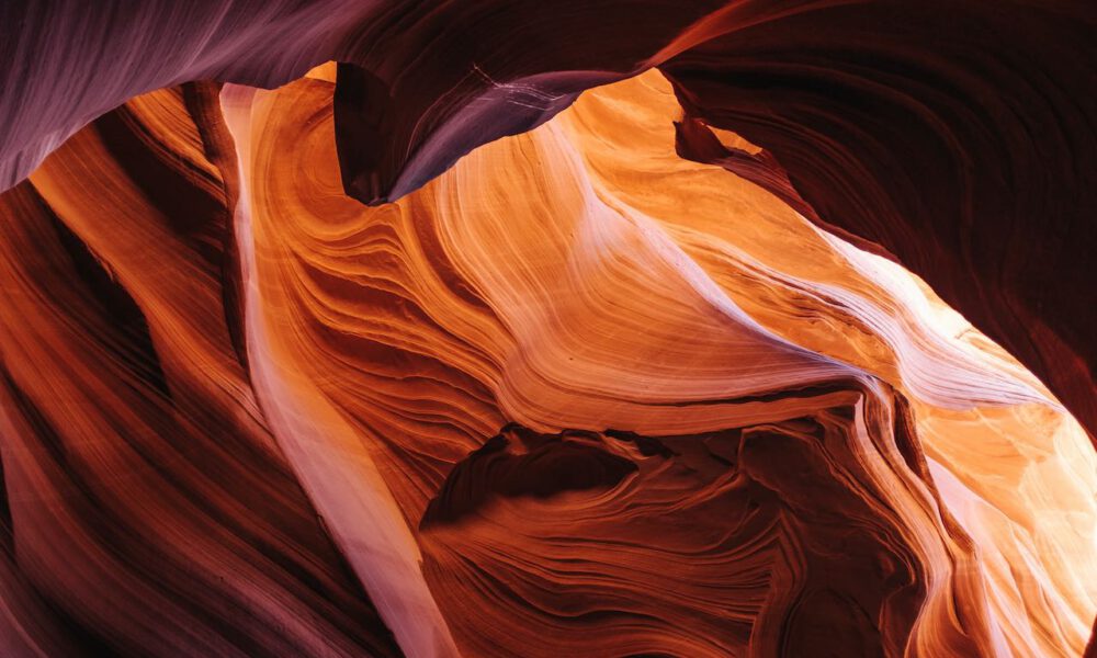 Abstrakte felsformationen im Antelope-Canyon