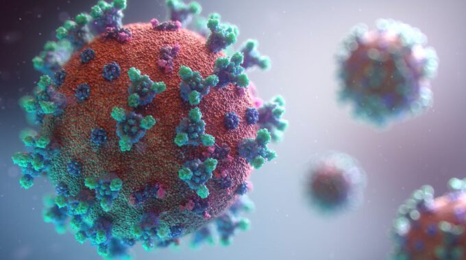 Visualisierung des neuartigen Sars-Cov-2-Erregers