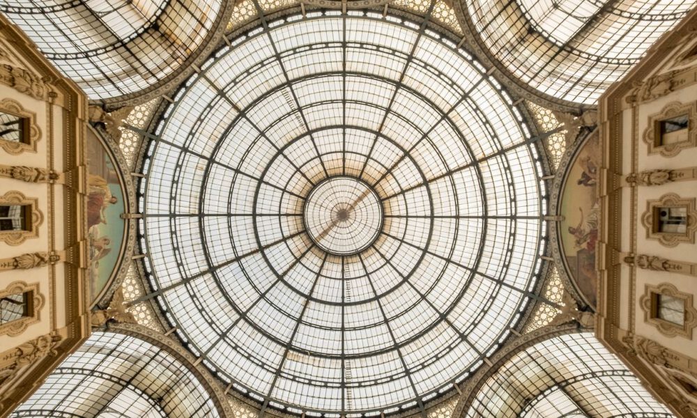 Glasdach Der Galleria Vittorio Emanuele In Mailand