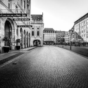 Leipzig während des pandemiebedingten Lockdowns im Frühjahr 2020