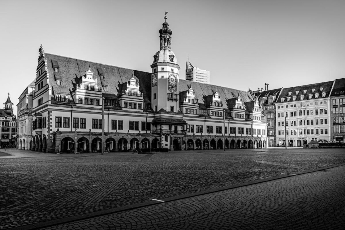 Leipzig während des pandemiebedingten Lockdowns im Frühjahr 2020