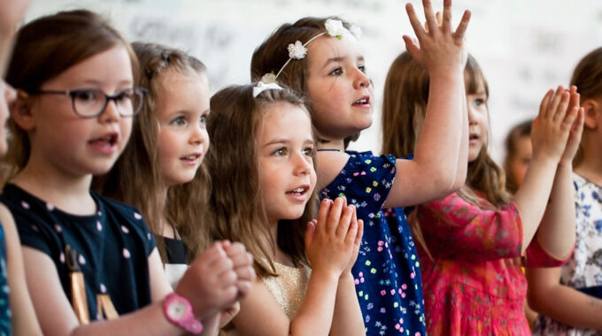 Medienfoto: Vorschulchöre der musikalischen Früherziehun