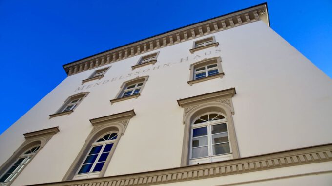 Fassade Des Mendelssohn-Hauses In Leipzig