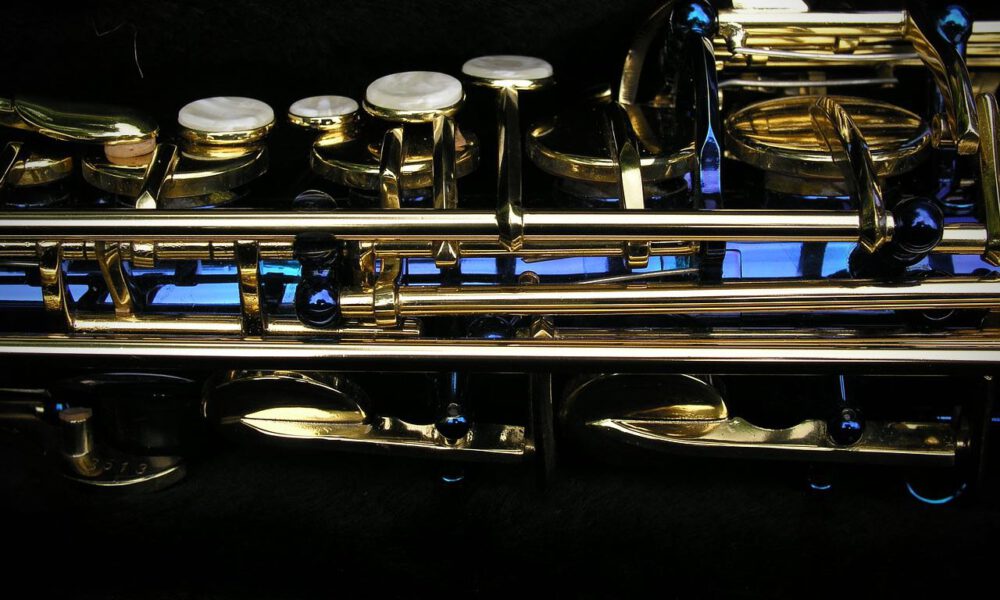 Detailaufnahme eines Saxophons