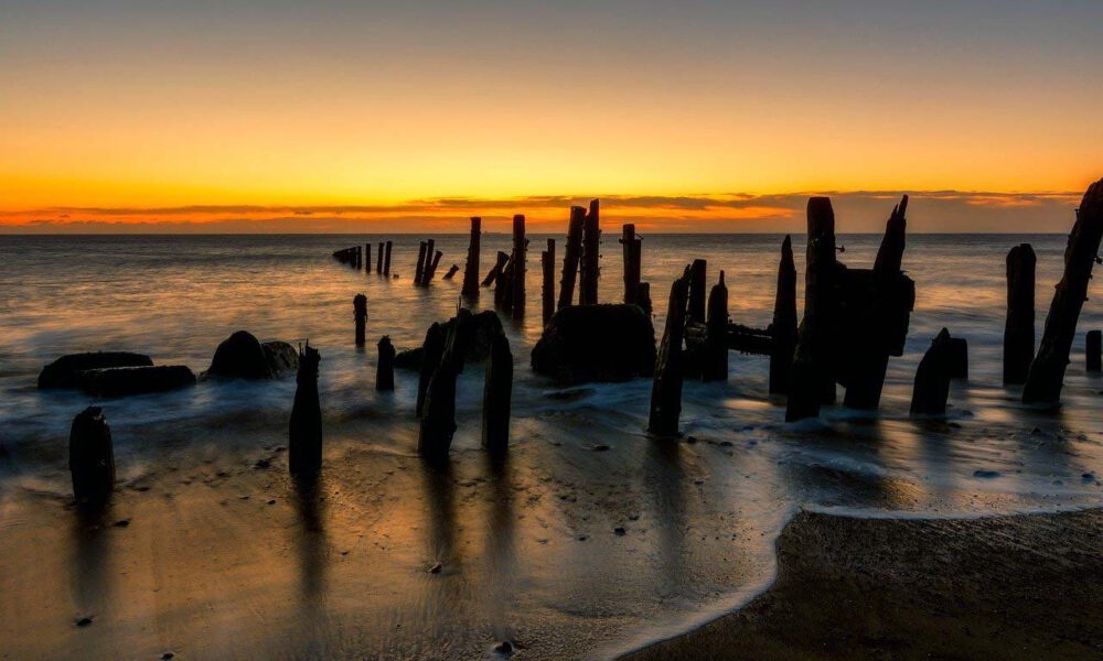 Sonnenuntergang Am Strand