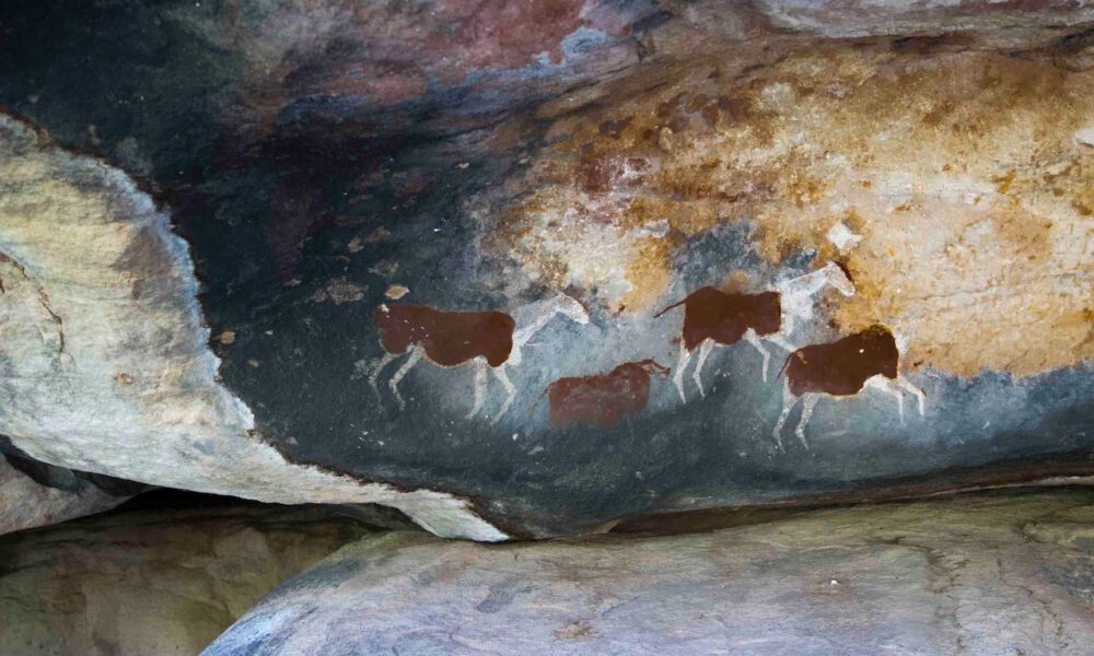 Steinzeitliche Höhlenmalereien