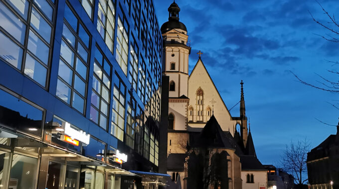 Thomaskirche Zur "Blauen Stunde"
